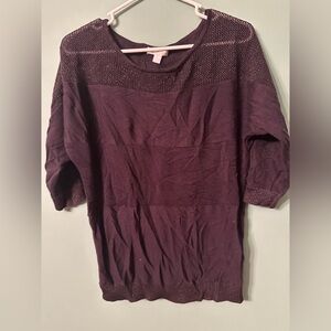 New York & Company small dark purple shirt